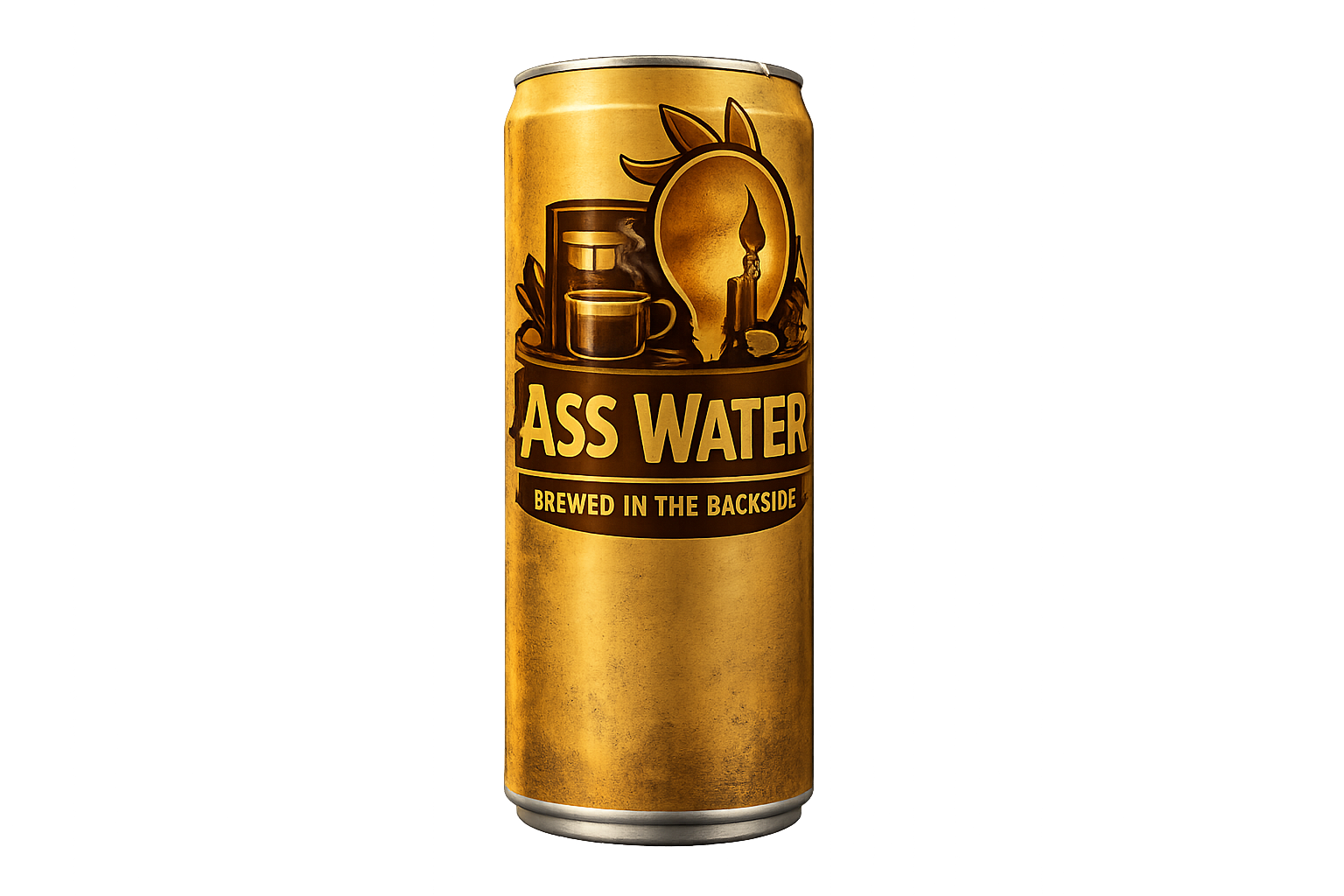 Ass Water Coffee Can - Brewed in the Backside